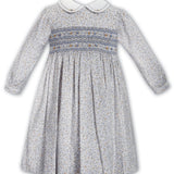 Autumn Smocked Peter Pan Collar Dress