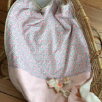 Baby blanket Liberty® fabric and fleece: Côme