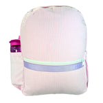 Princess Seersucker Medium Backpack w/ Pocket | Mint