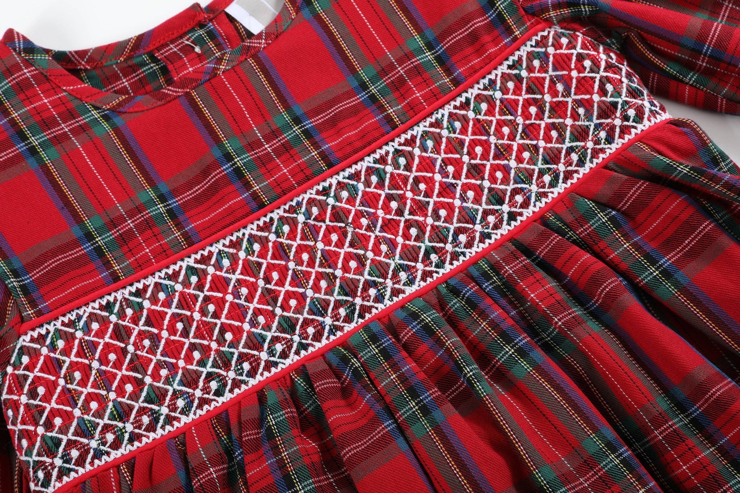 Tartan Smocked Dress