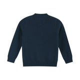 Navy Blue Christmas Santa Knit Cardigan