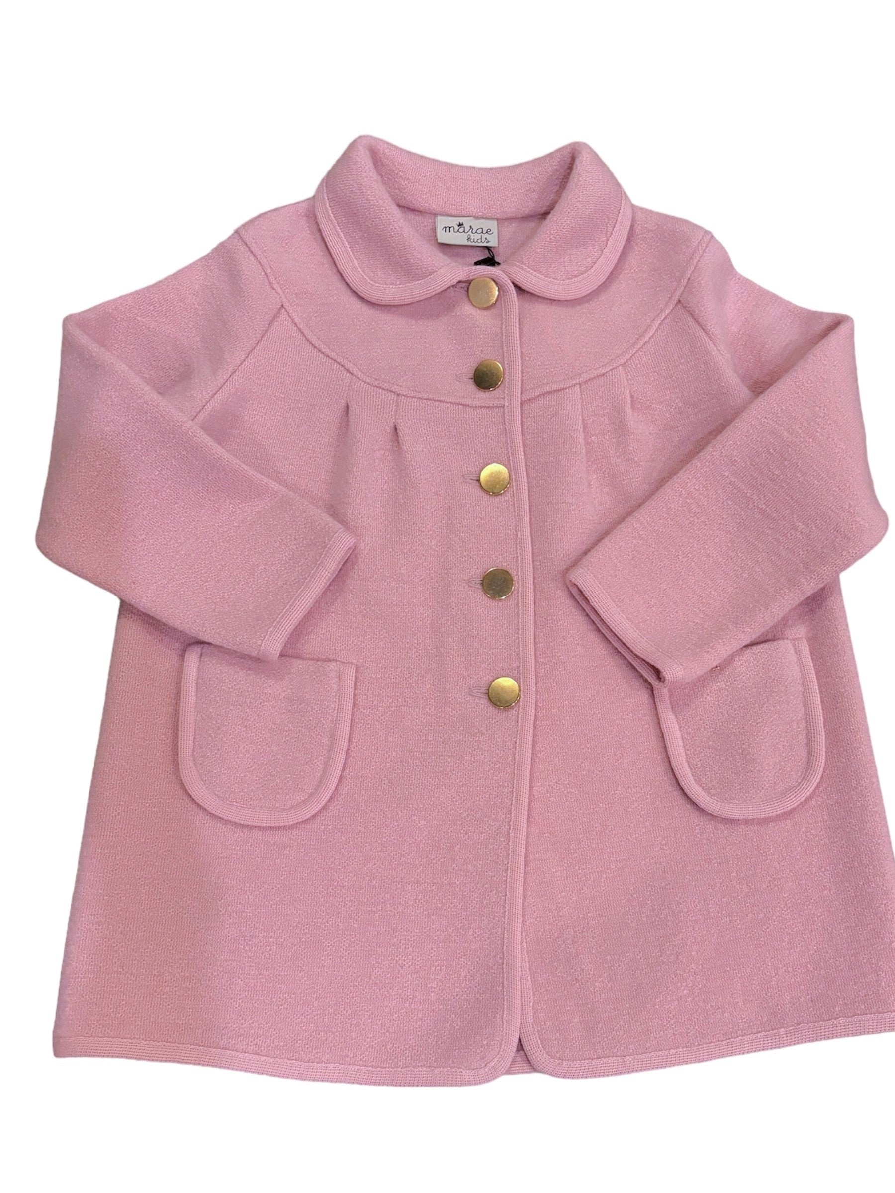 Round Yoke Coat - Rose