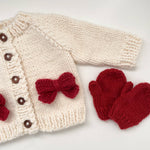Classic Mittens, Red Baby Kids Gloves Gift Holiday Winter: XS; 3-6M