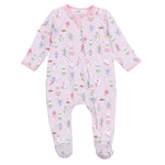 Ski Buddies Pink Zipper Footie