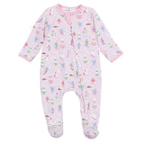 Ski Buddies Pink Zipper Footie