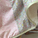 Baby blanket Liberty® fabric and fleece: Andréa