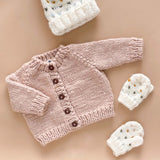 Classic Cardigan, Blush Baby Kid Valentine's Sweater Winter: 6-12 mths