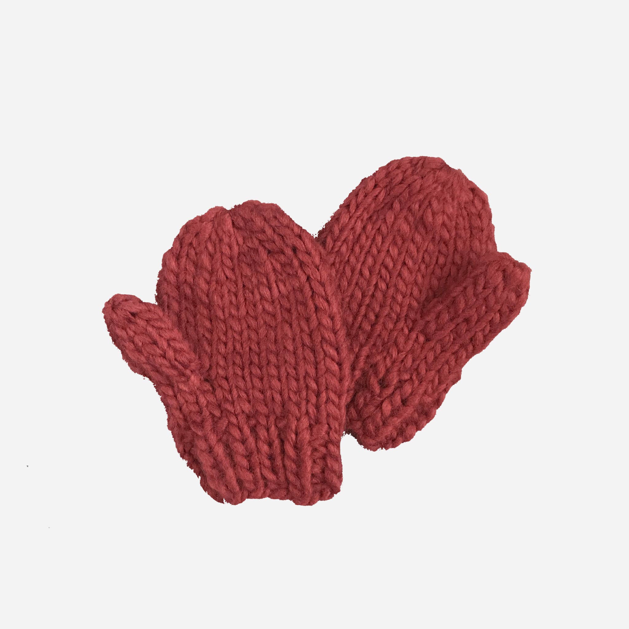 Classic Mittens, Red Baby Kids Gloves Gift Holiday Winter: XS; 3-6M