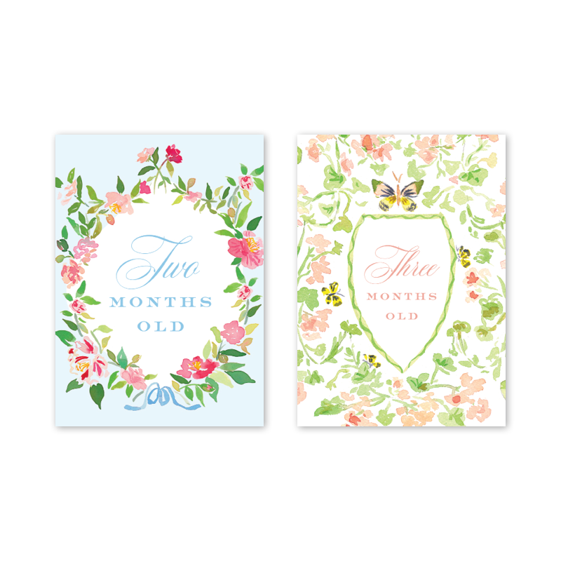 Floral Crest: Milestone Cards - Set of 15