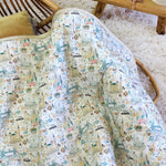 Baby blanket Liberty® fabric and fleece: GUS
