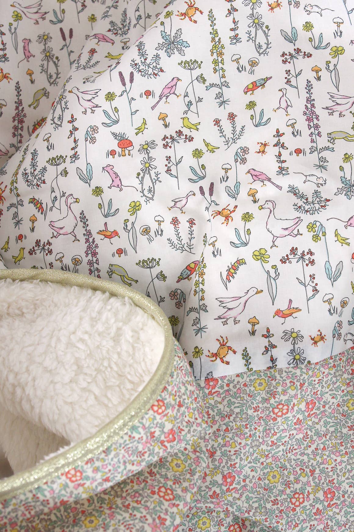 Baby blanket Liberty® fabric and fleece: GUS