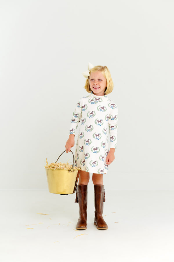 Tatum's Turtleneck Dress - Highland Horses