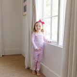 Ava Pajama Pant Set - Birthday Cake Pink.