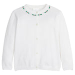 Embroidered Essential Cardigan - Holly