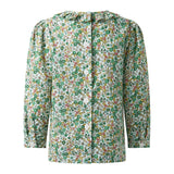 Botanical Frill Collar Blouse