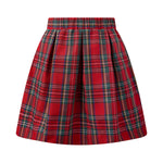 Tartan Skirt and Blouse Set