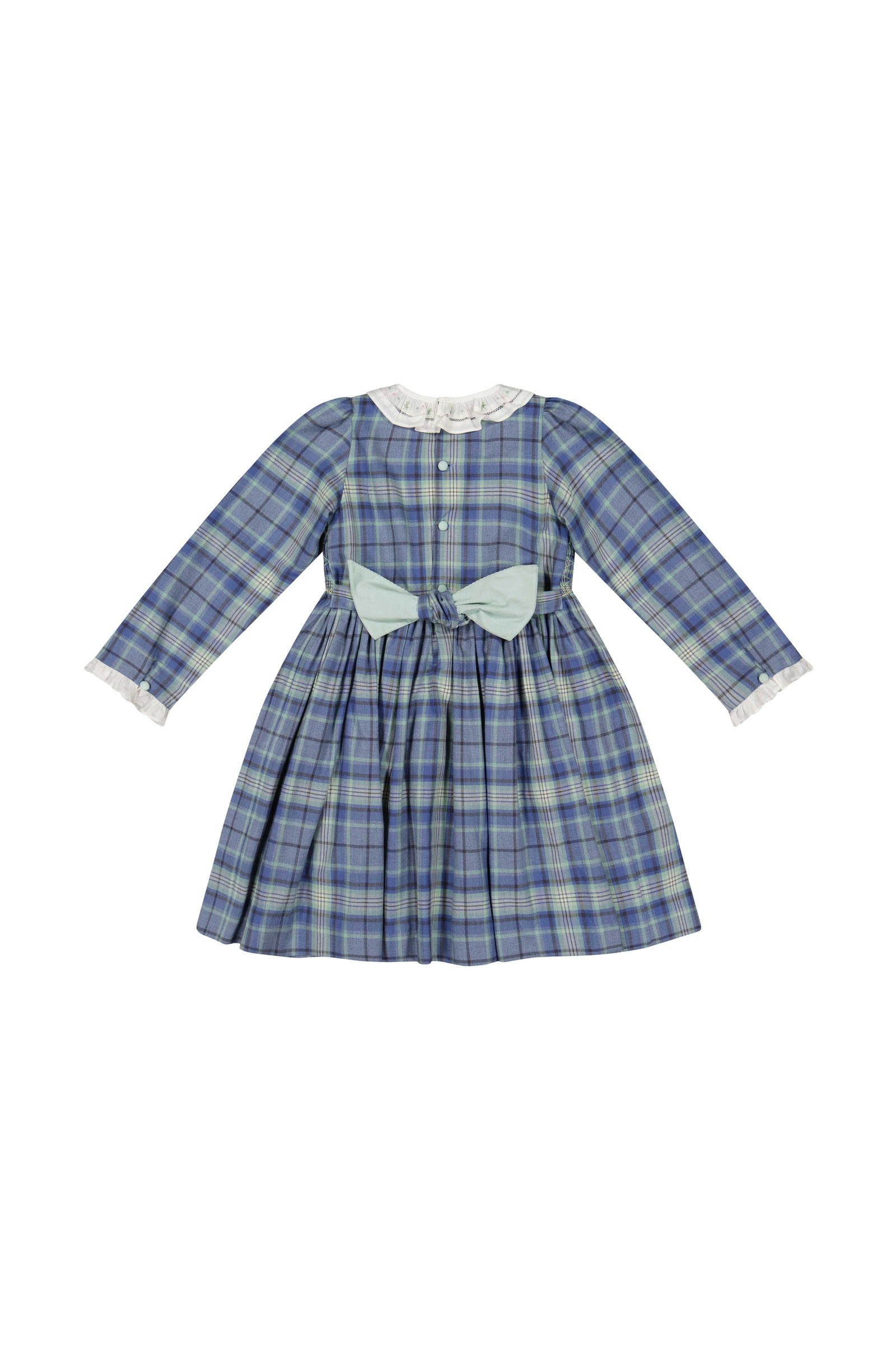 Heidi Blue Tartan Smocked Dress