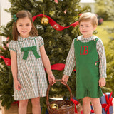 Peter Pan Shirt - Mistletoe Tartan
