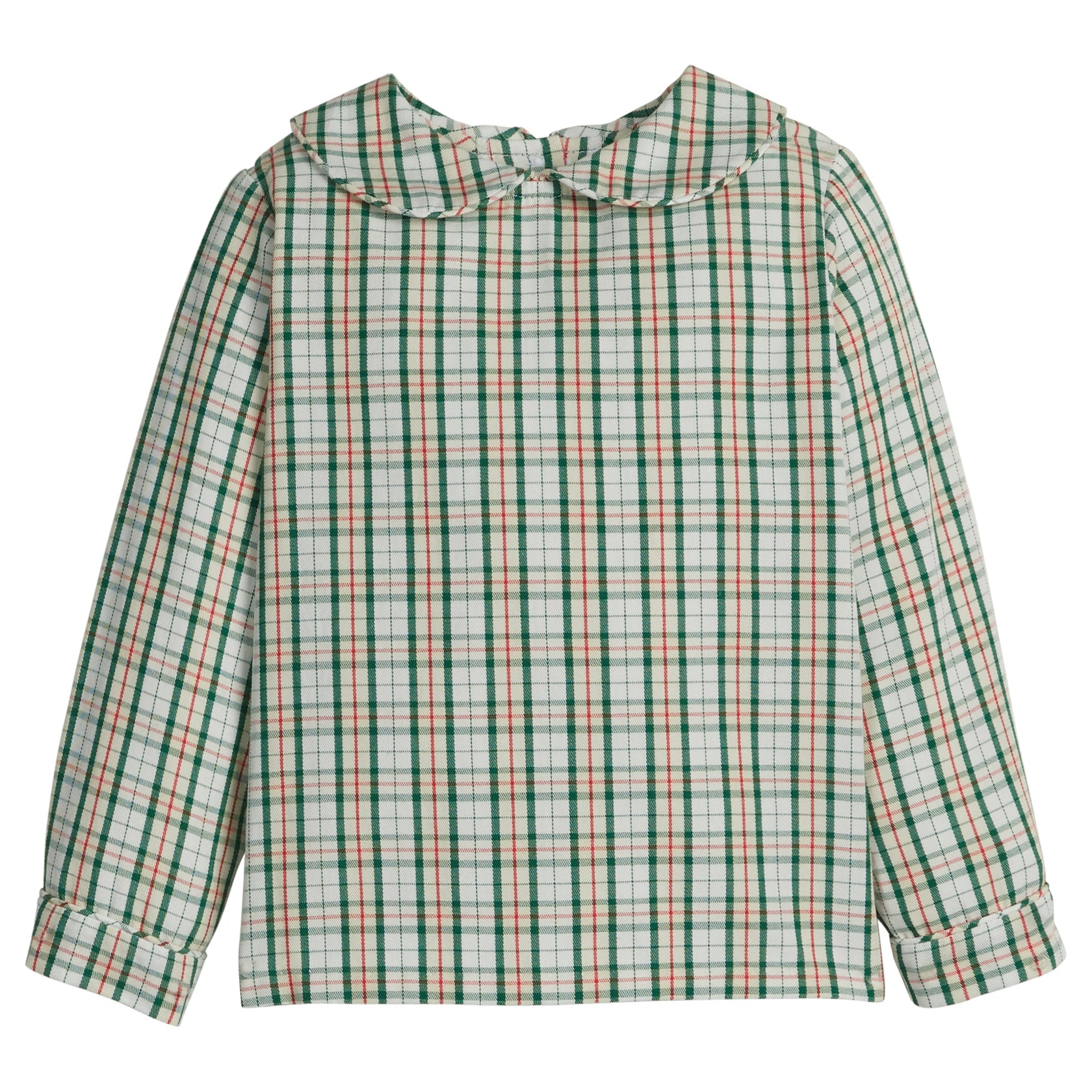 Peter Pan Shirt - Mistletoe Tartan