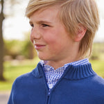 Quarter Zip Sweater - Navy