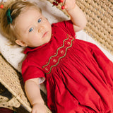Stella Red Corduroy Bubble