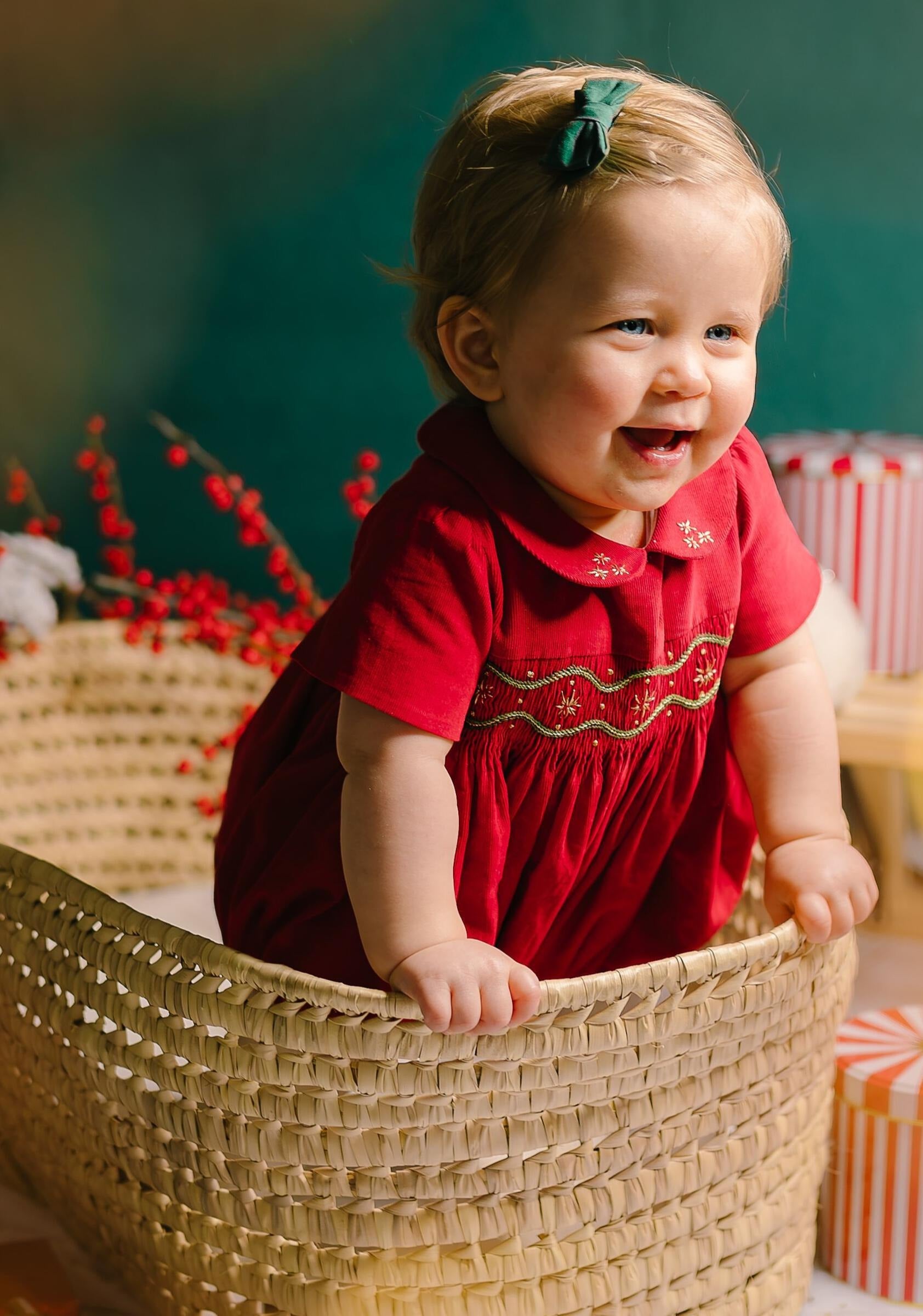 Stella Red Corduroy Bubble