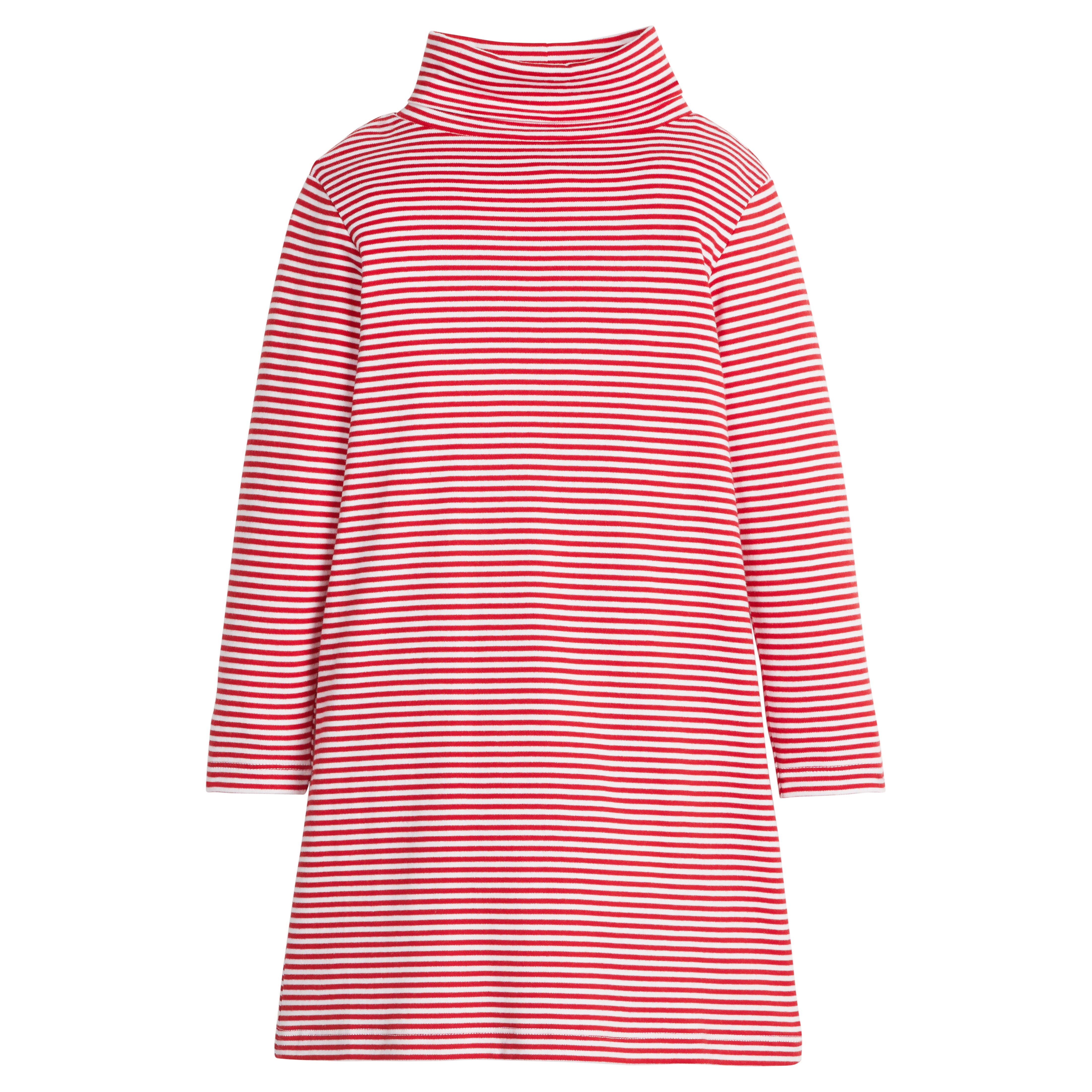 Turtleneck Dress - Red Stripe
