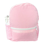Pink Gingham Medium Backpack w/ Pocket | Mint