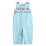 Blue Santa Smocked Longall