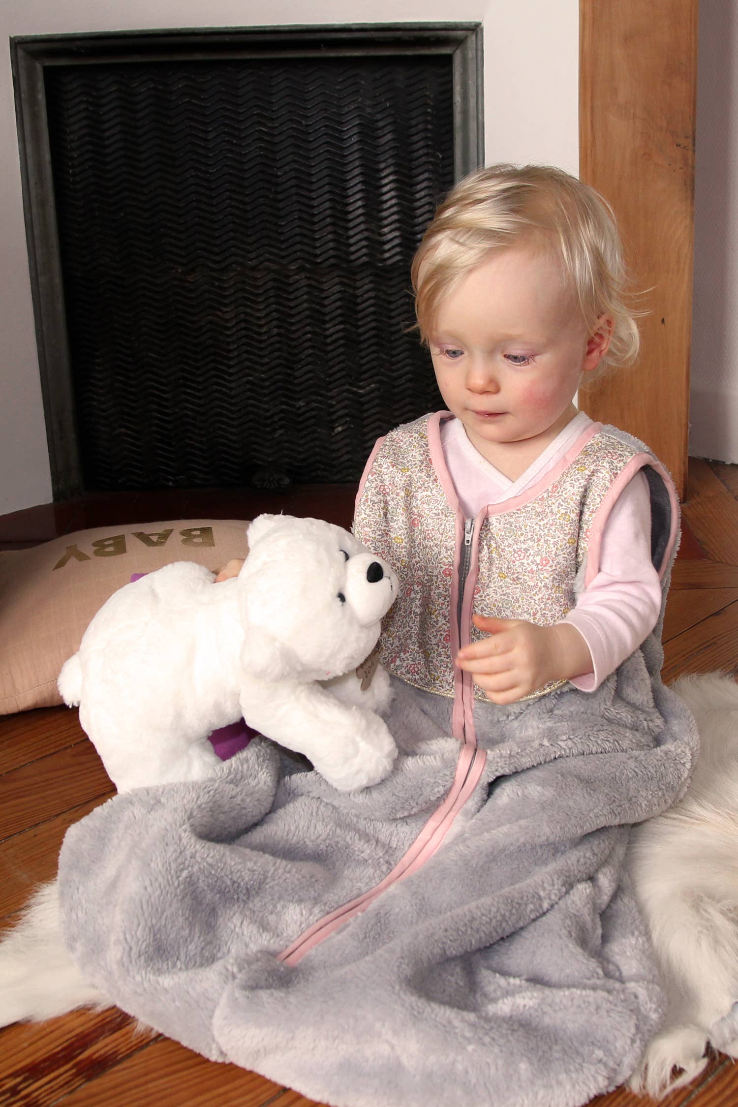Very soft adjustable sleeping bag 6-24 months: Sofia