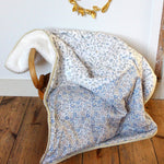 Baby blanket Liberty® fabric and fleece: Andréa