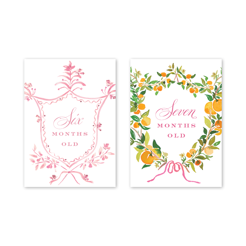 Floral Crest: Milestone Cards - Set of 15