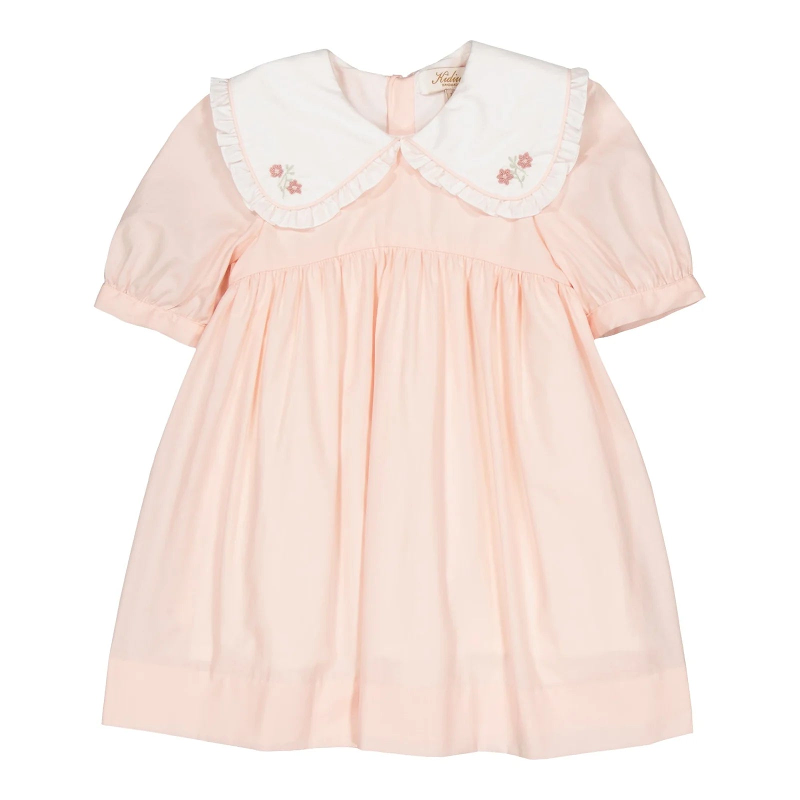 Swanille Embroidered Dress - Nude Pink Poplin