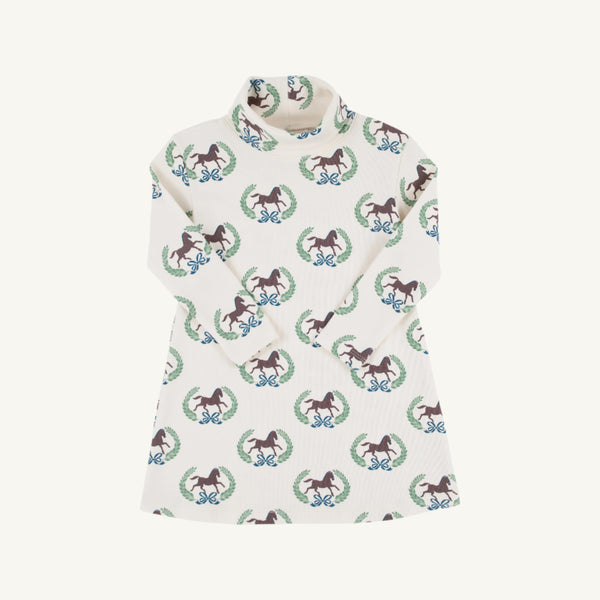 Tatum's Turtleneck Dress - Highland Horses