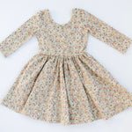 3/4 Sleeve Twirl Dress in Bella Brown