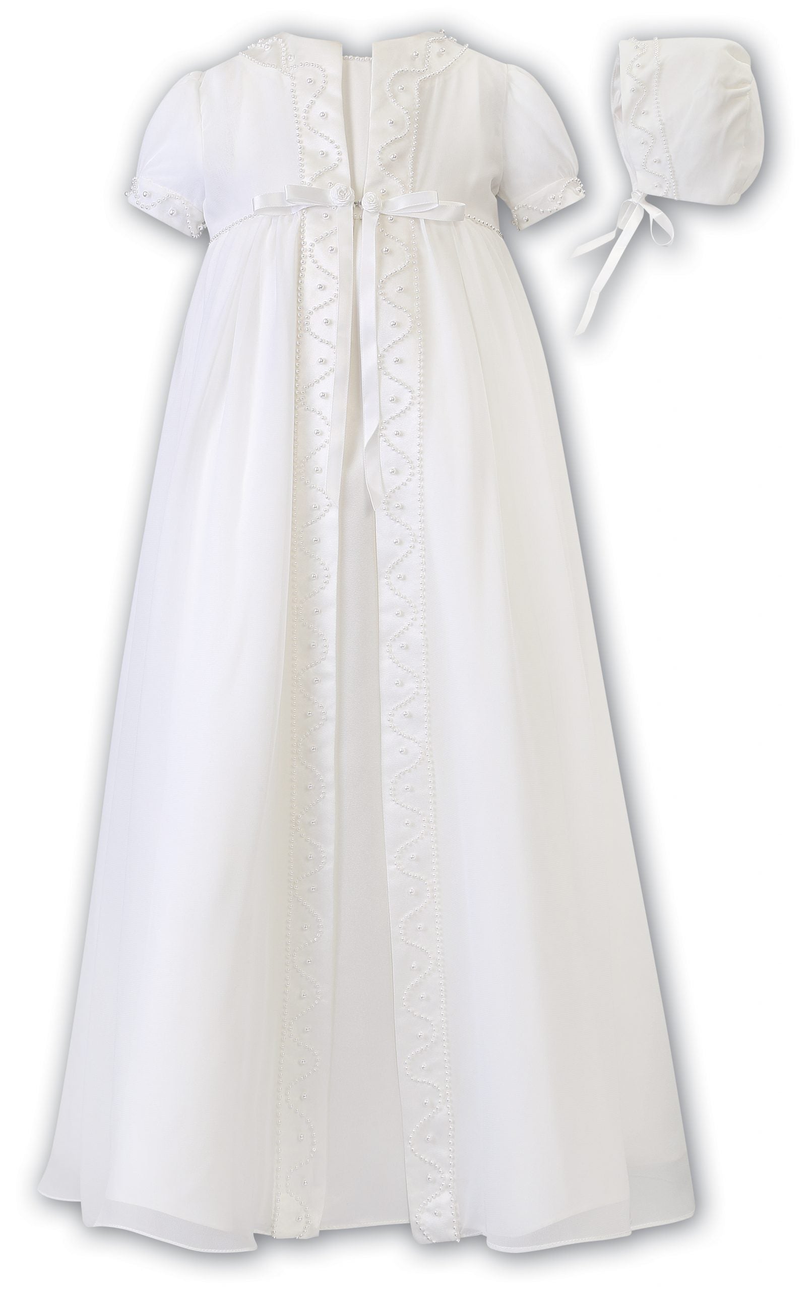 Sarah Louise Christening Robe, Slip & Bonnet 001058