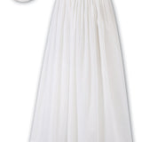 Smocked Christening Gown with Pearl Detail and Matching Bonnet