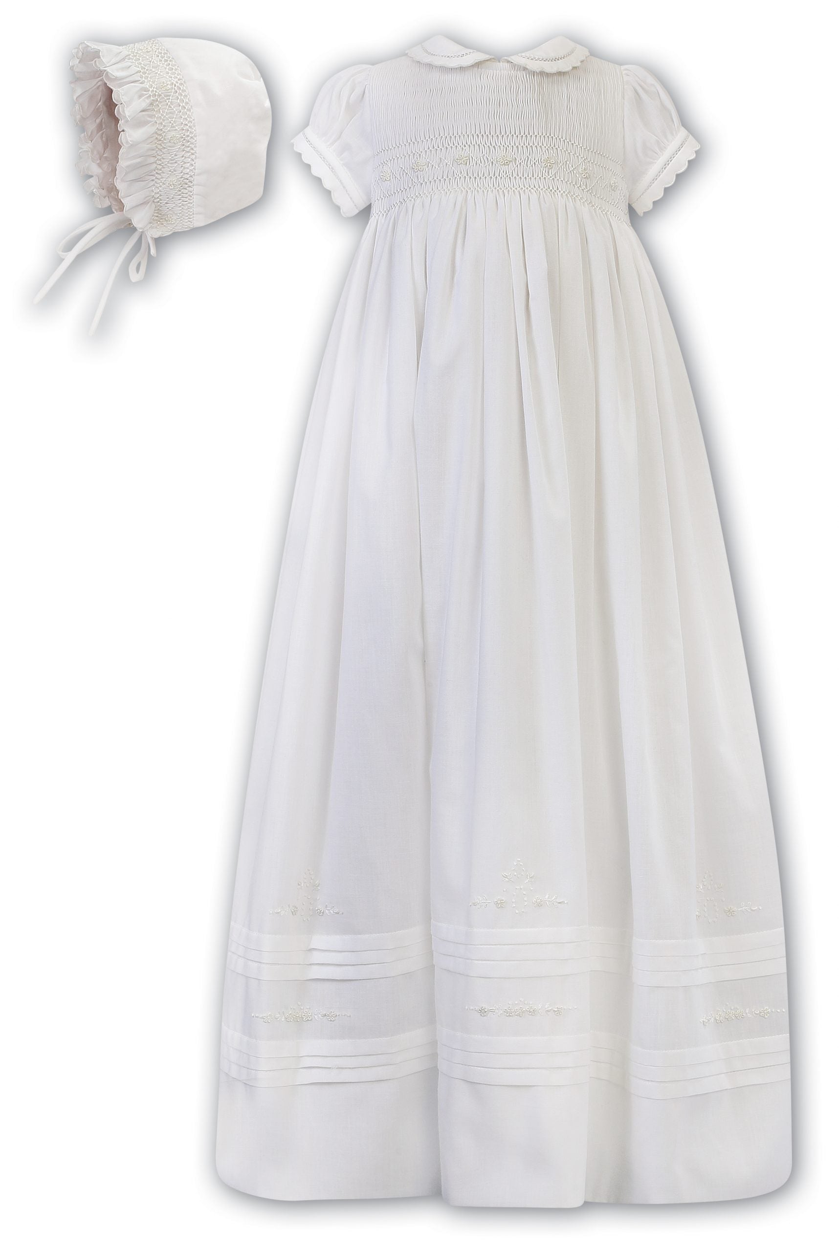 Sarah Louise Christening Robe and Bonnet 001173