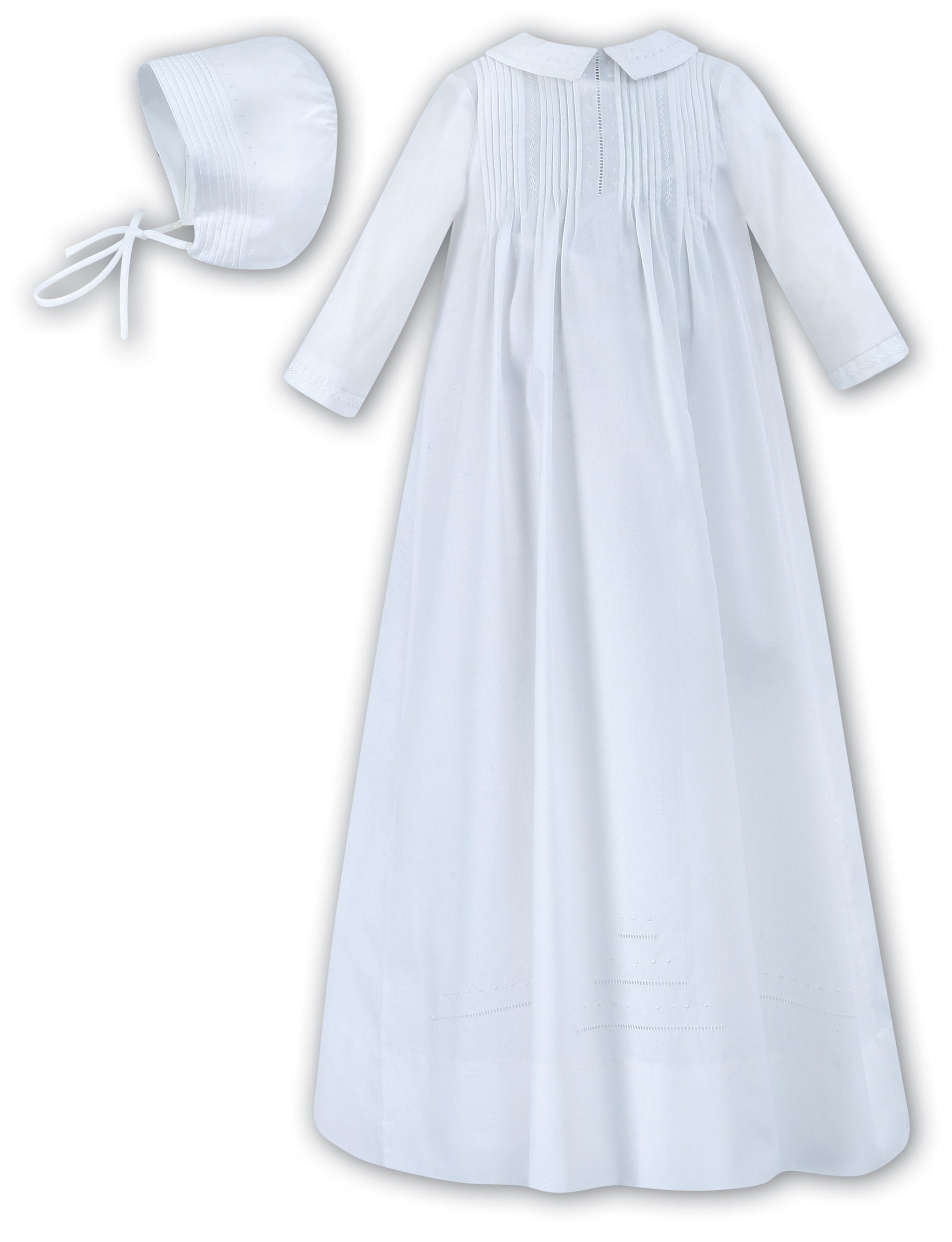 Sarah Louise Traditional Boys Christening Robe and Bonnet 001175