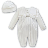 Boys Christening Romper and Hat