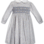 Autumn Smocked Peter Pan Collar Dress