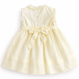 Sarah Louise Lemon and White Hand Smocked Dress