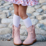 Cable Knit Knee High Socks