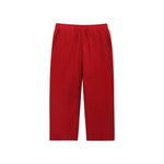 White Christmas Smocked Shirt and Red Corduroy Pants Set: 18-24M