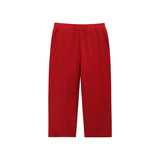 White Christmas Smocked Shirt and Red Corduroy Pants Set: 18-24M