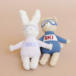 Plush Bunny Ski Toy Baby Kid Stuffed Animal Snow Resort Gift: Default Title