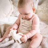 Bahbah the Lamb Organic Rubber Teether, Rattle & Bath Toy