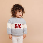 Ski Sweater, Bowie Grey Kids Baby Apparel Winter: XS; 6-12M