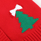 Red Christmas Tree Knit Cardigan