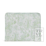 ROADIE MEDIUM Zip Pouch - Bunny Toile Green